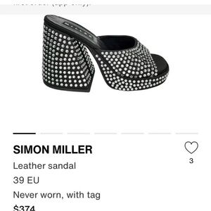 Simon Miller Black Studded Heels